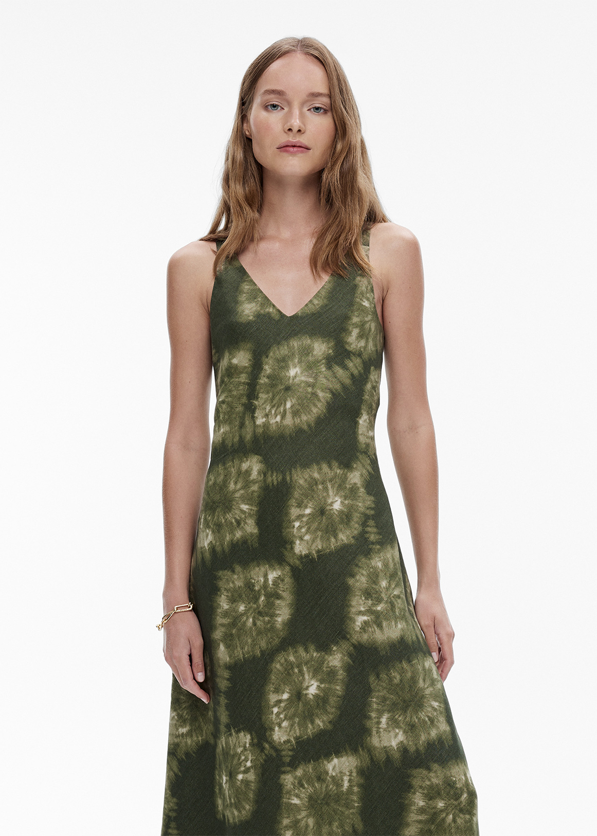 French Linen Tie Dye Blur Dress | Woolworths.co.za