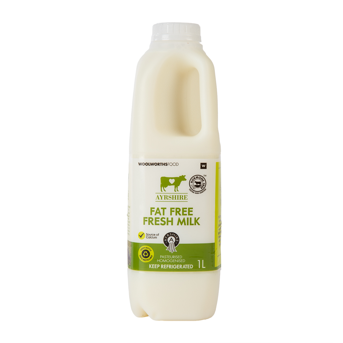 Fresh Fat Free Ayrshire Milk 1 L