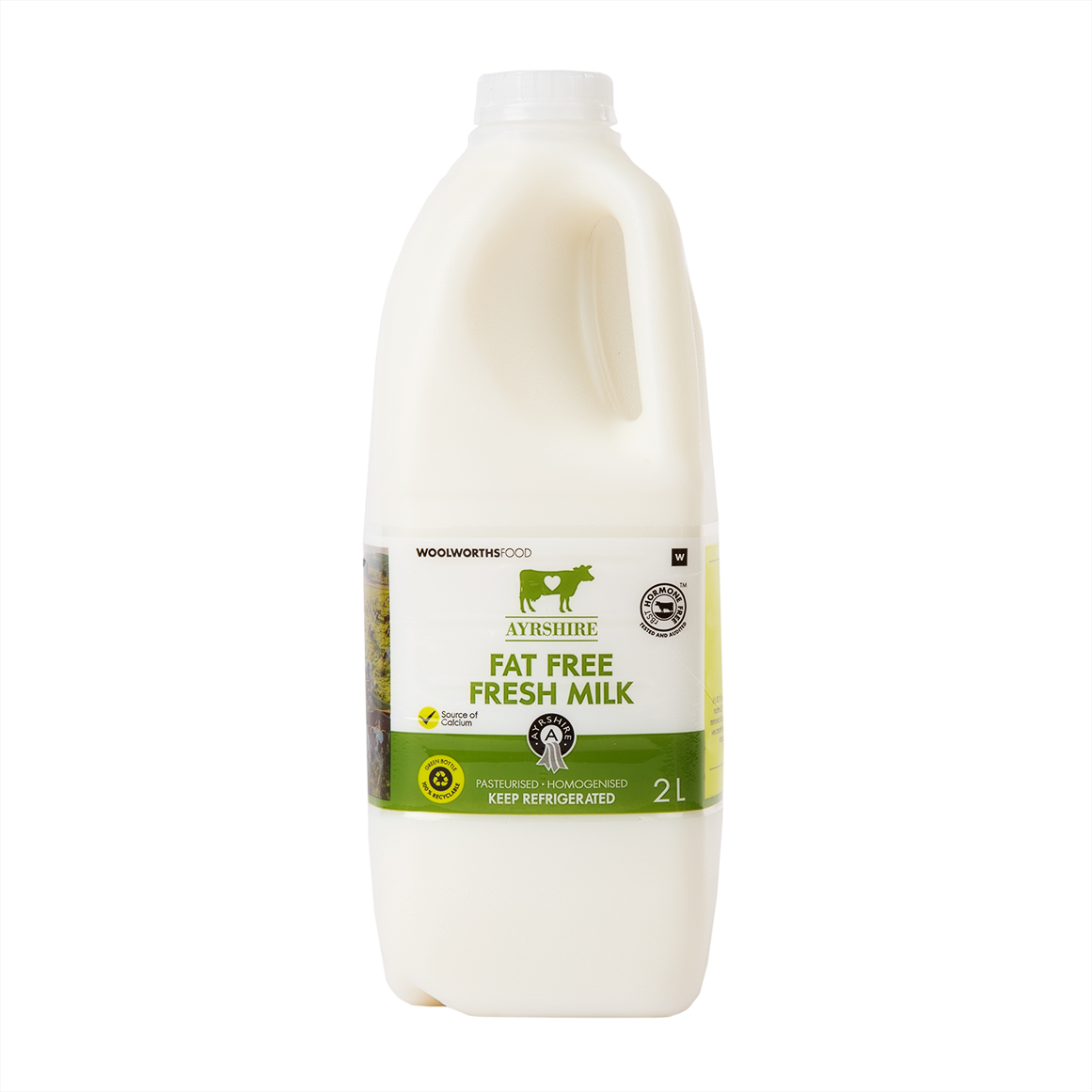Fresh Fat Free Ayrshire Milk 2 L