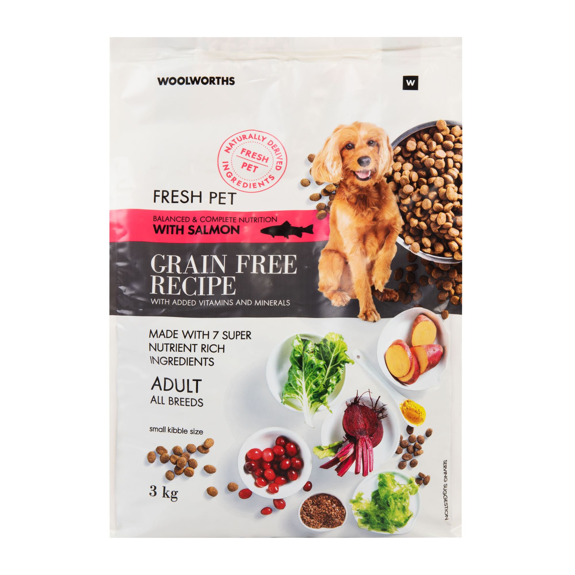 Fresh Pet Balanced and Complete Nutrition with Salmon Adult Dog Food 3 kg