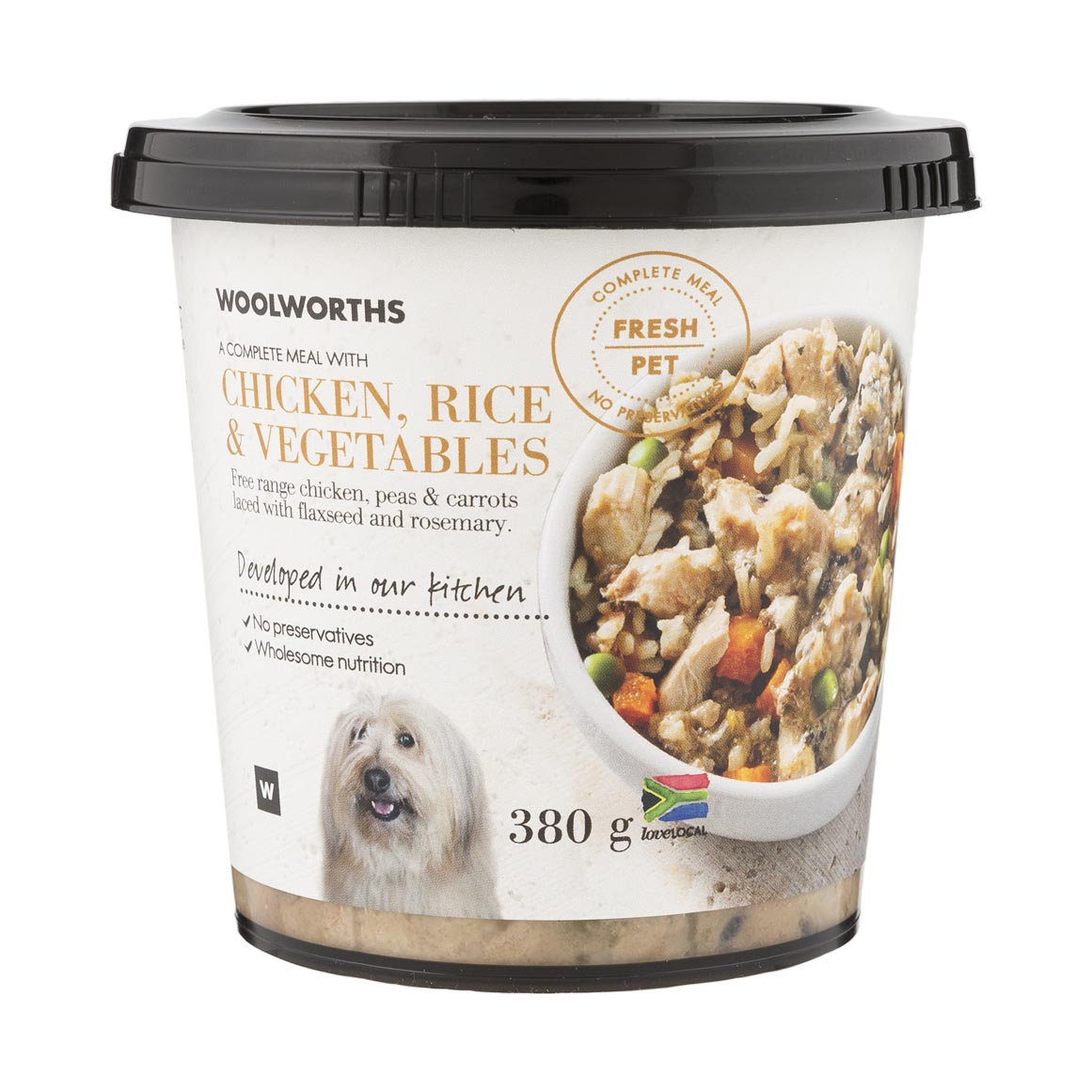Fresh Pet Chicken, Rice and Vegetables Dog Food 380 g