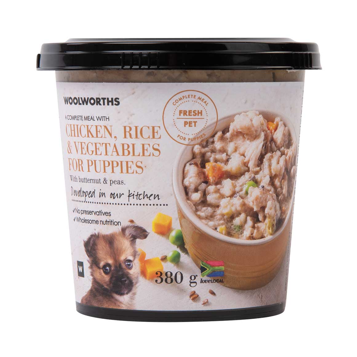 Fresh Pet Chicken, Rice and Vegetables Puppy Food 380 g