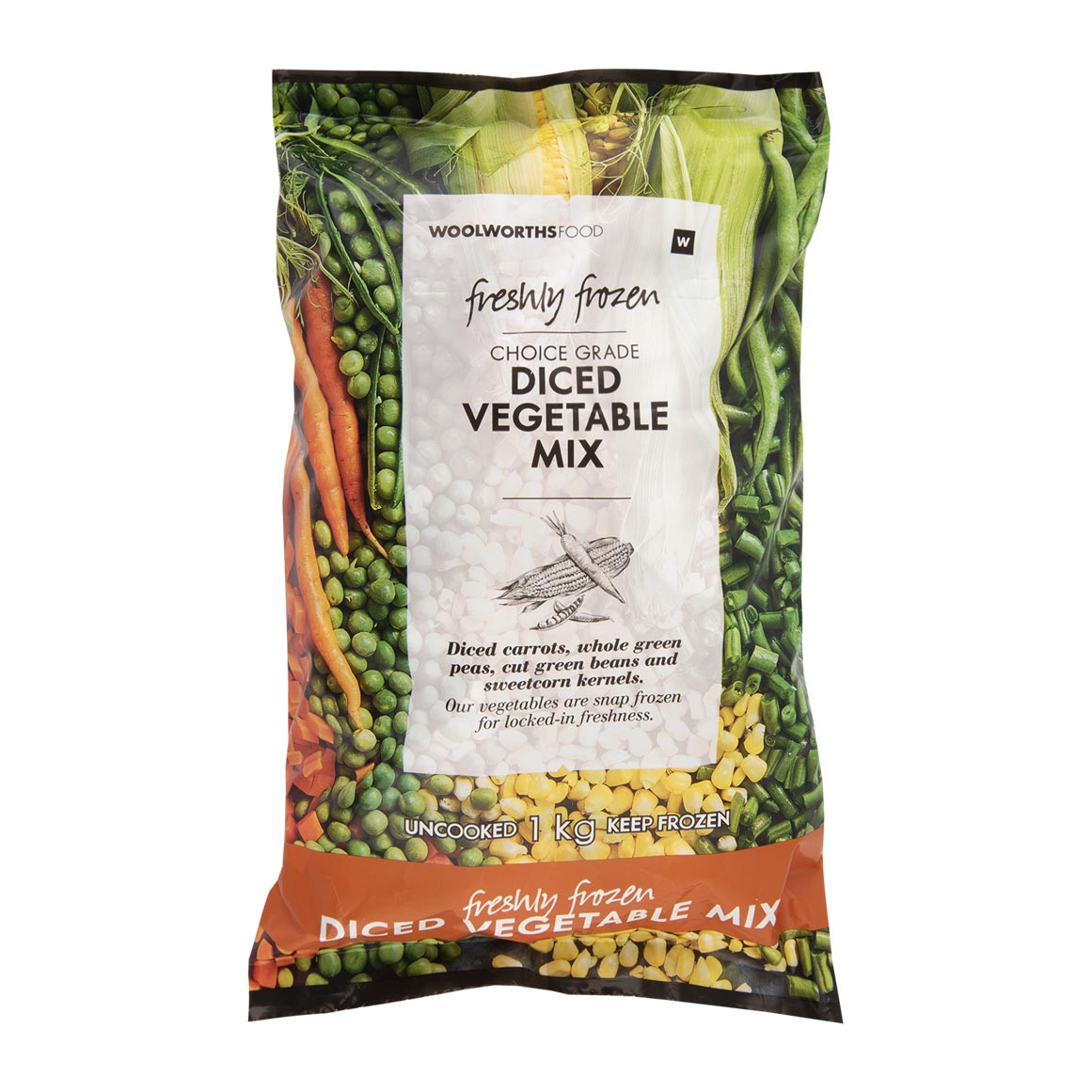 Freshly Frozen Diced Vegetable Mix 1 kg
