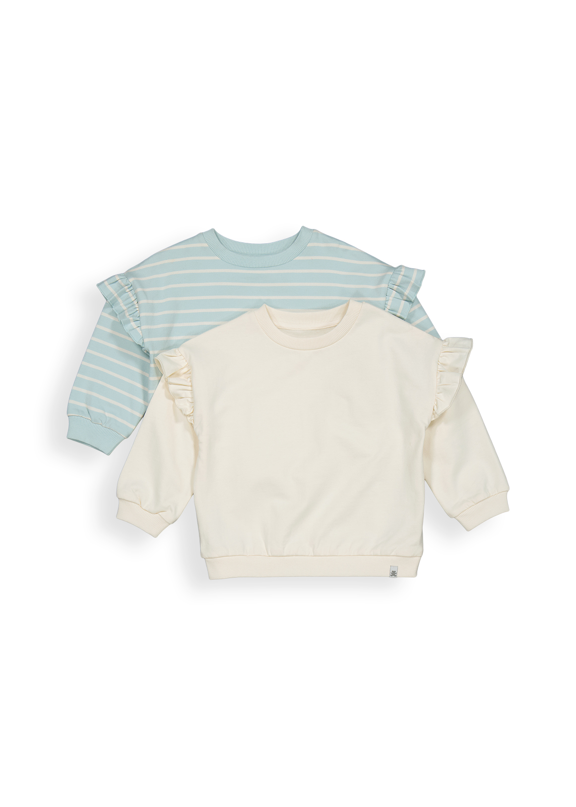 Frill Cotton Fleece Sweatshirts 2 Pack