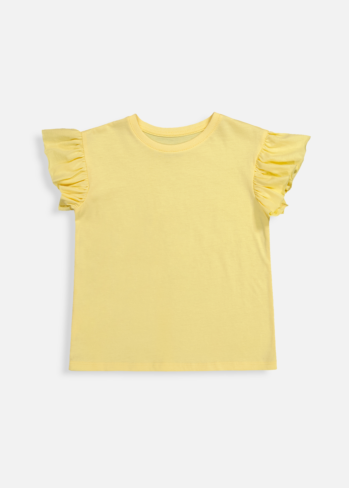 Frill Sleeve Cotton T-shirt | Woolworths.co.za