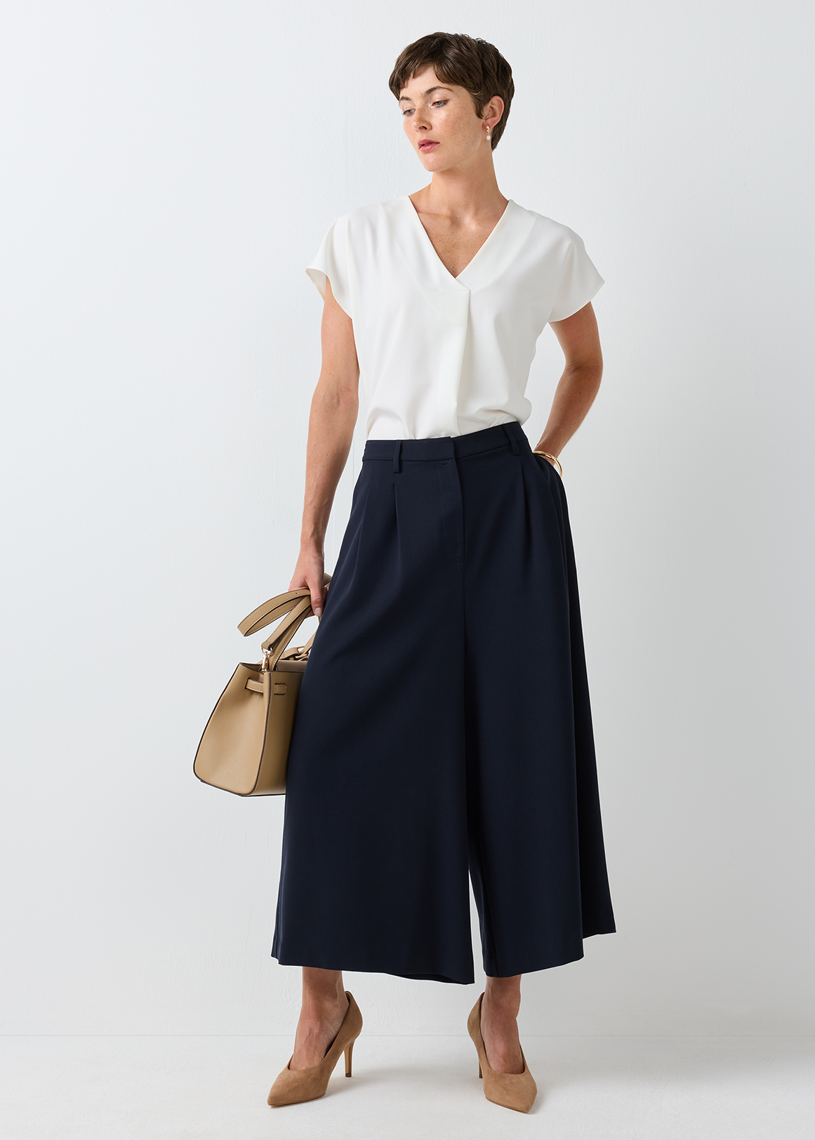 Front Pleat Culottes