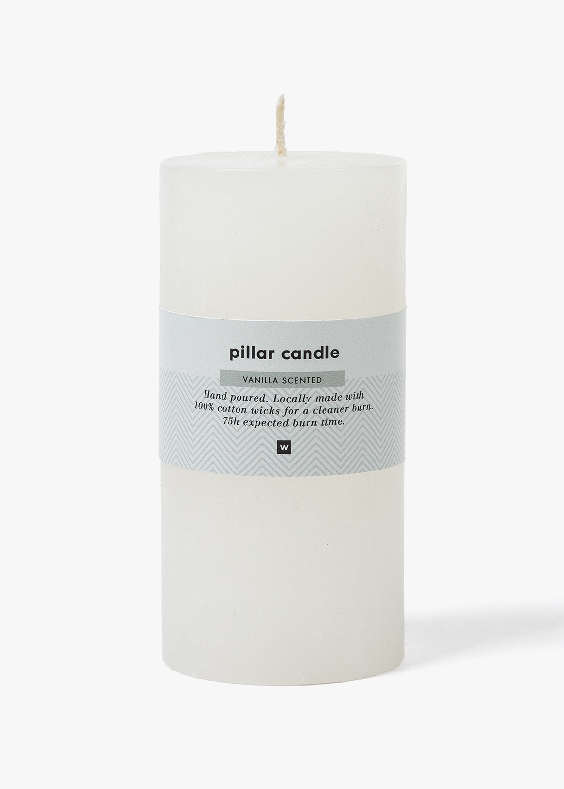 Frosted Pillar Candle