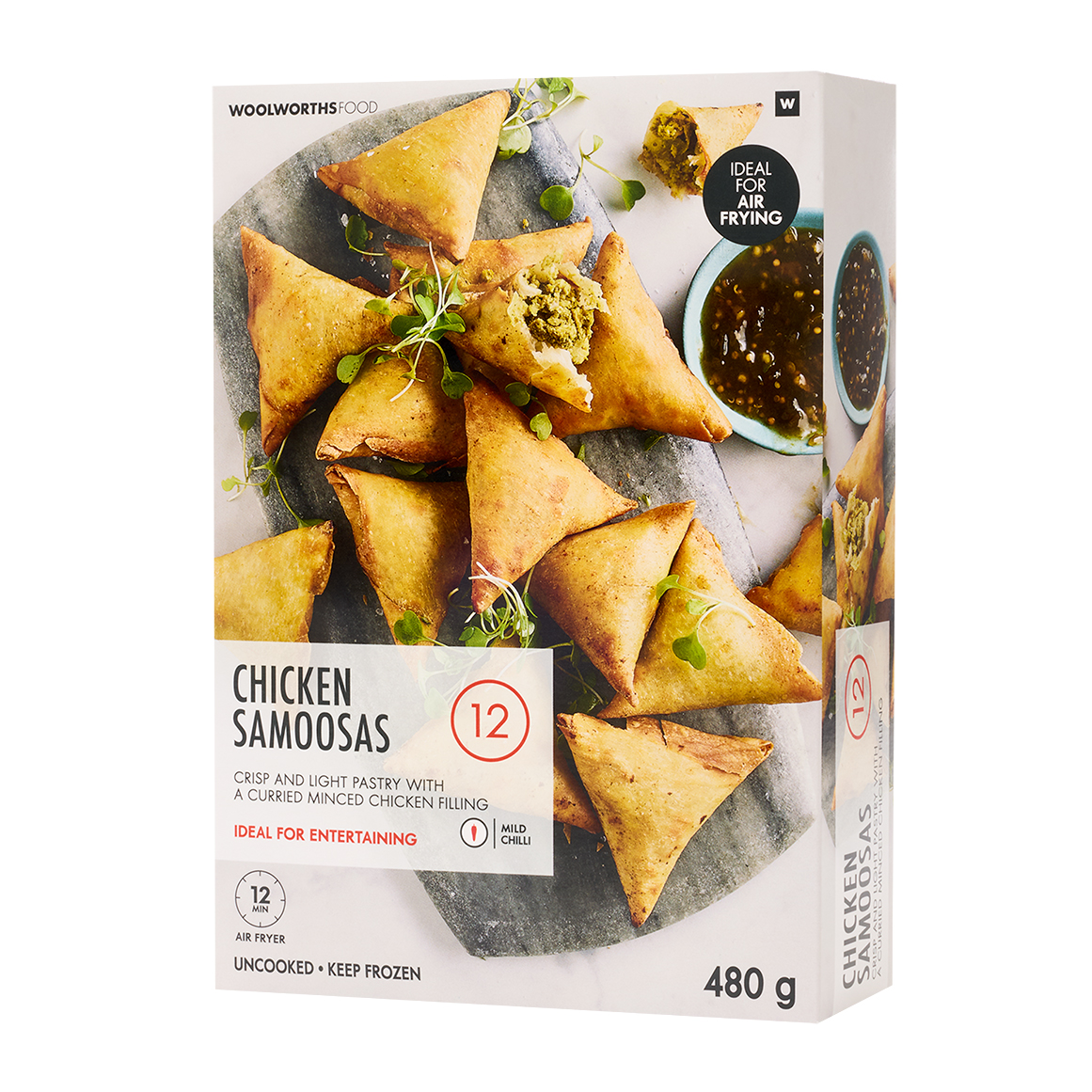 Frozen Chicken Samoosas 12 pk