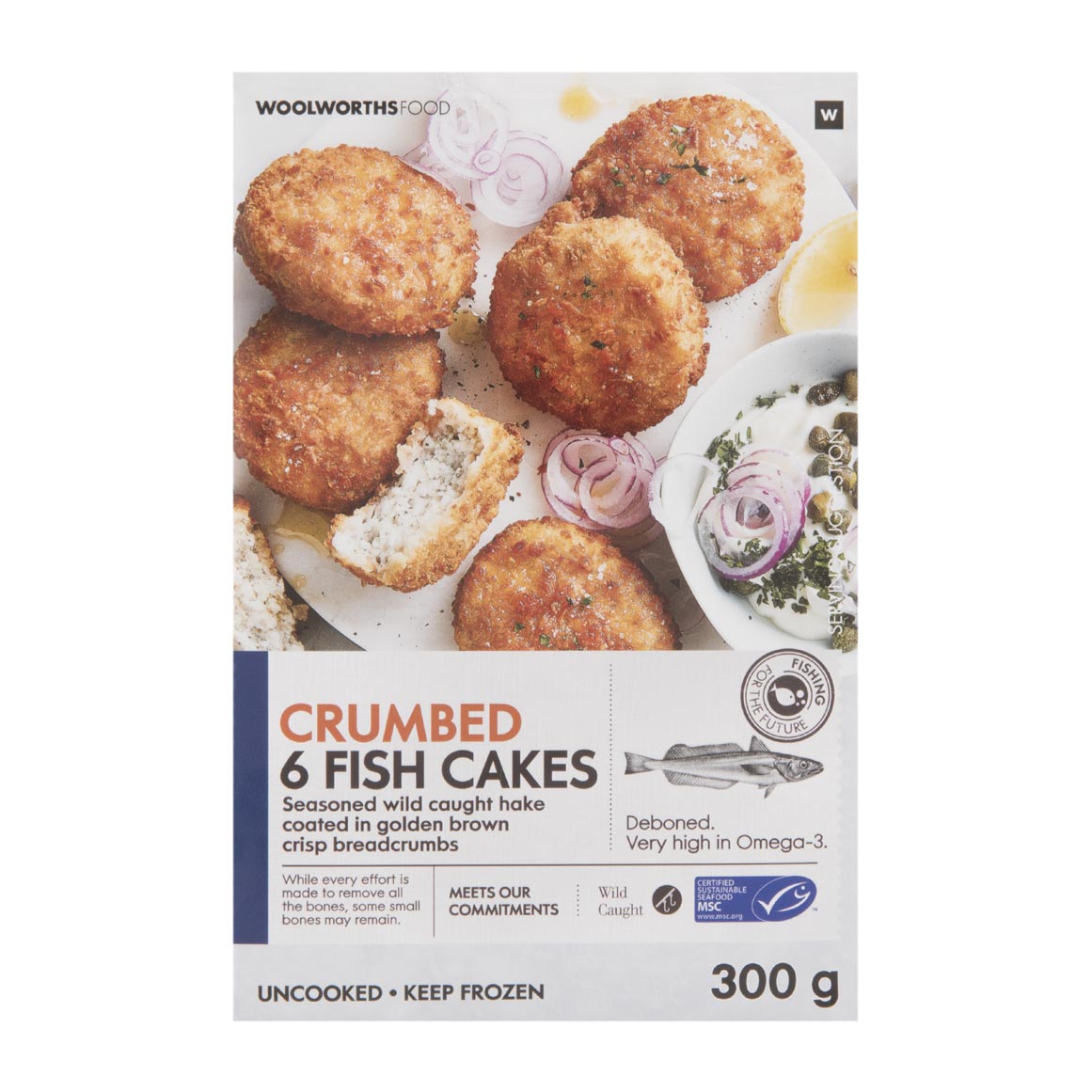 Frozen Crumbed Hake Fish Cakes 350 g