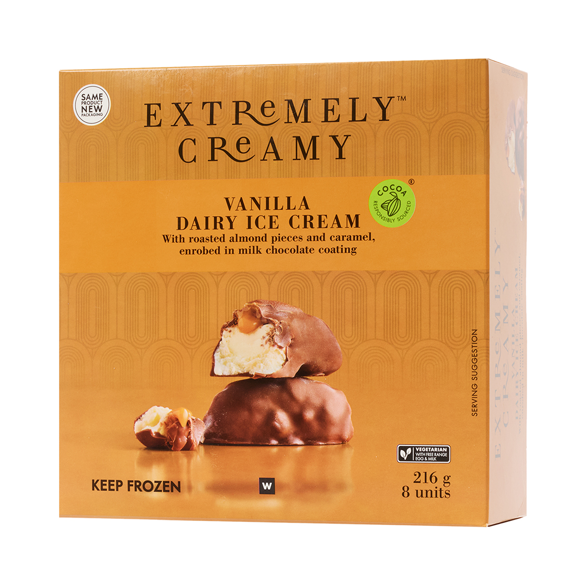 Frozen Extremely Creamy Mini Vanilla Dairy Ice Cream 8 pk