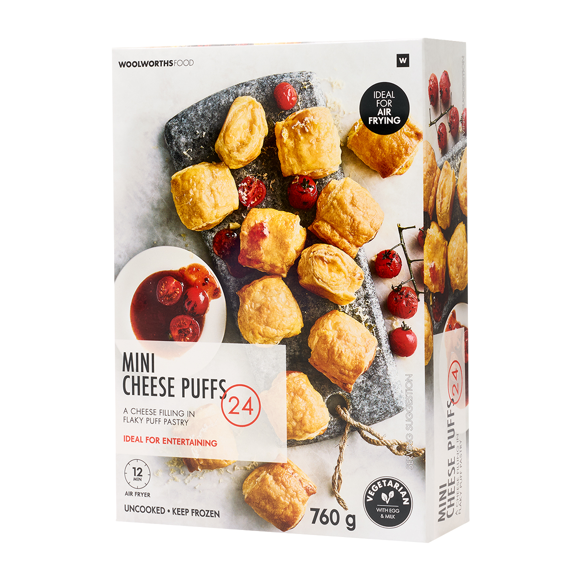 Frozen Mini Cheese Puffs 24 pk