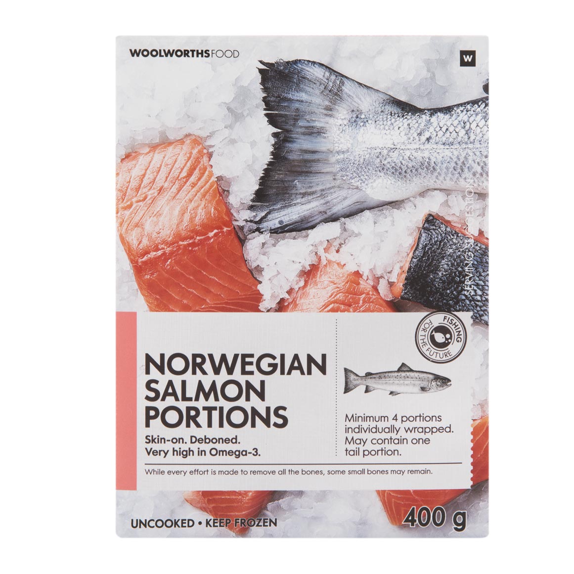 Photo of Frozen Norwegian Salmon Portions 400 g