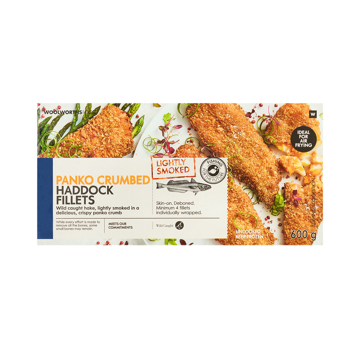 Frozen Panko Crumbed Haddock Fillets 600 g