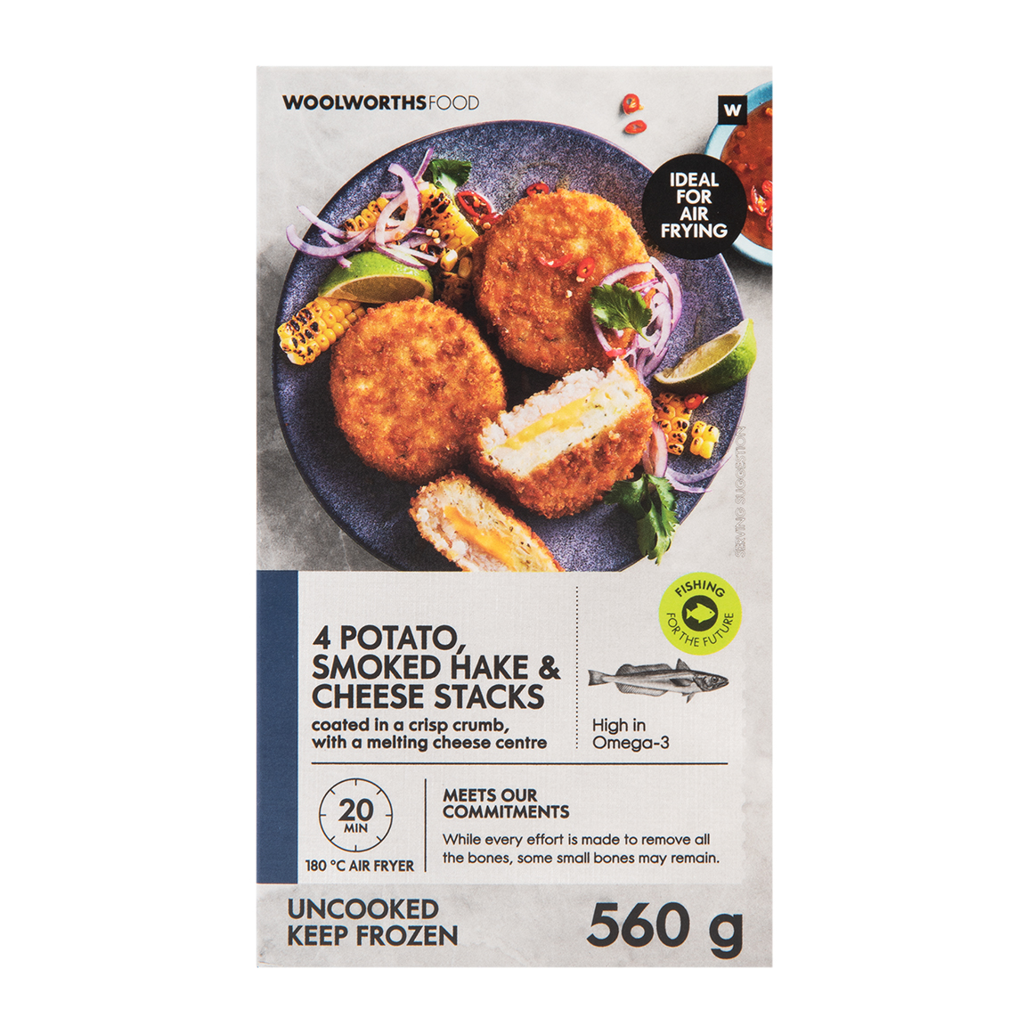 Frozen Potato, Smoked Hake & Cheese Stacks 4 pk