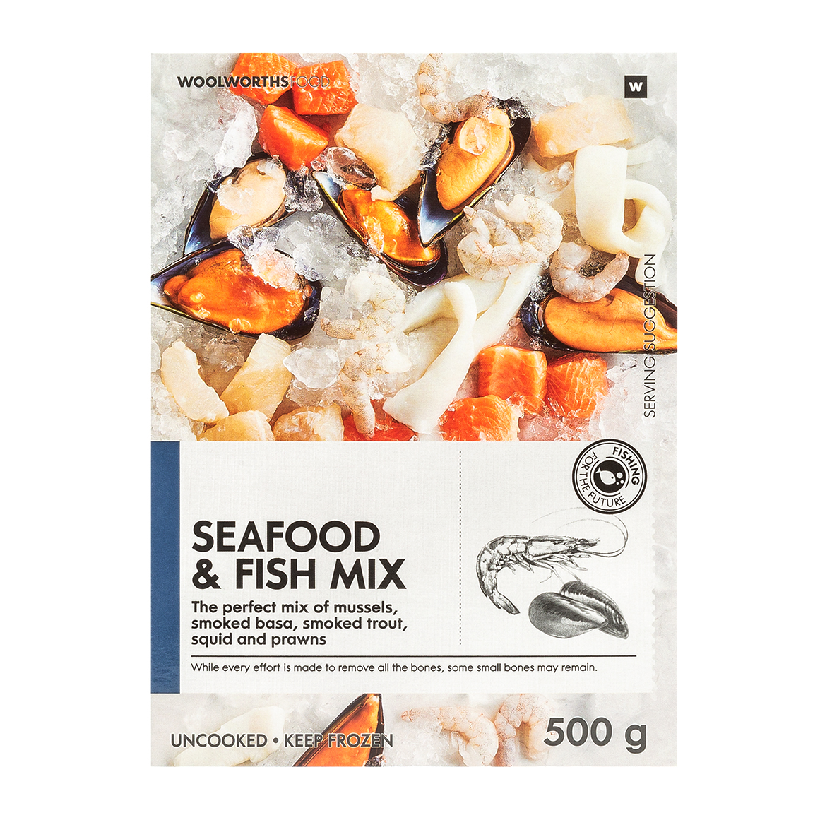 Frozen Seafood & Fish Mix 500 g
