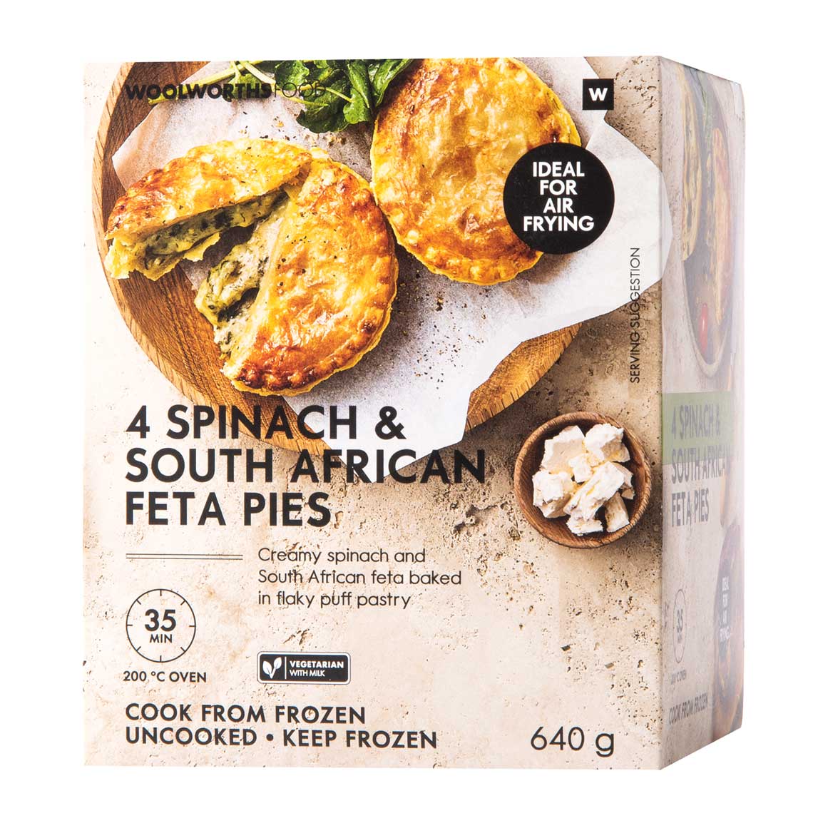 Frozen Spinach & South African Feta Pies 4 pk