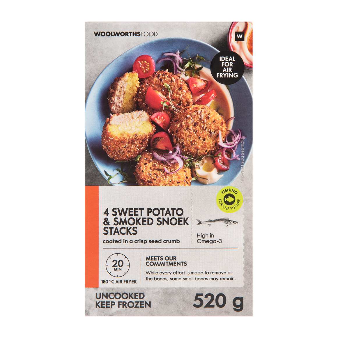 Frozen Sweet Potato & Smoked Snoek Stacks 520 g