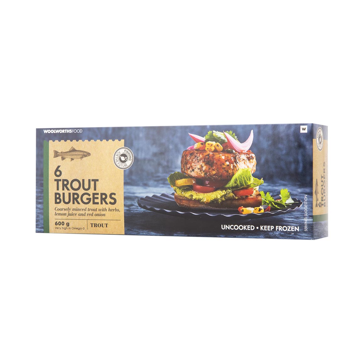 Frozen Trout Burgers 6 pk