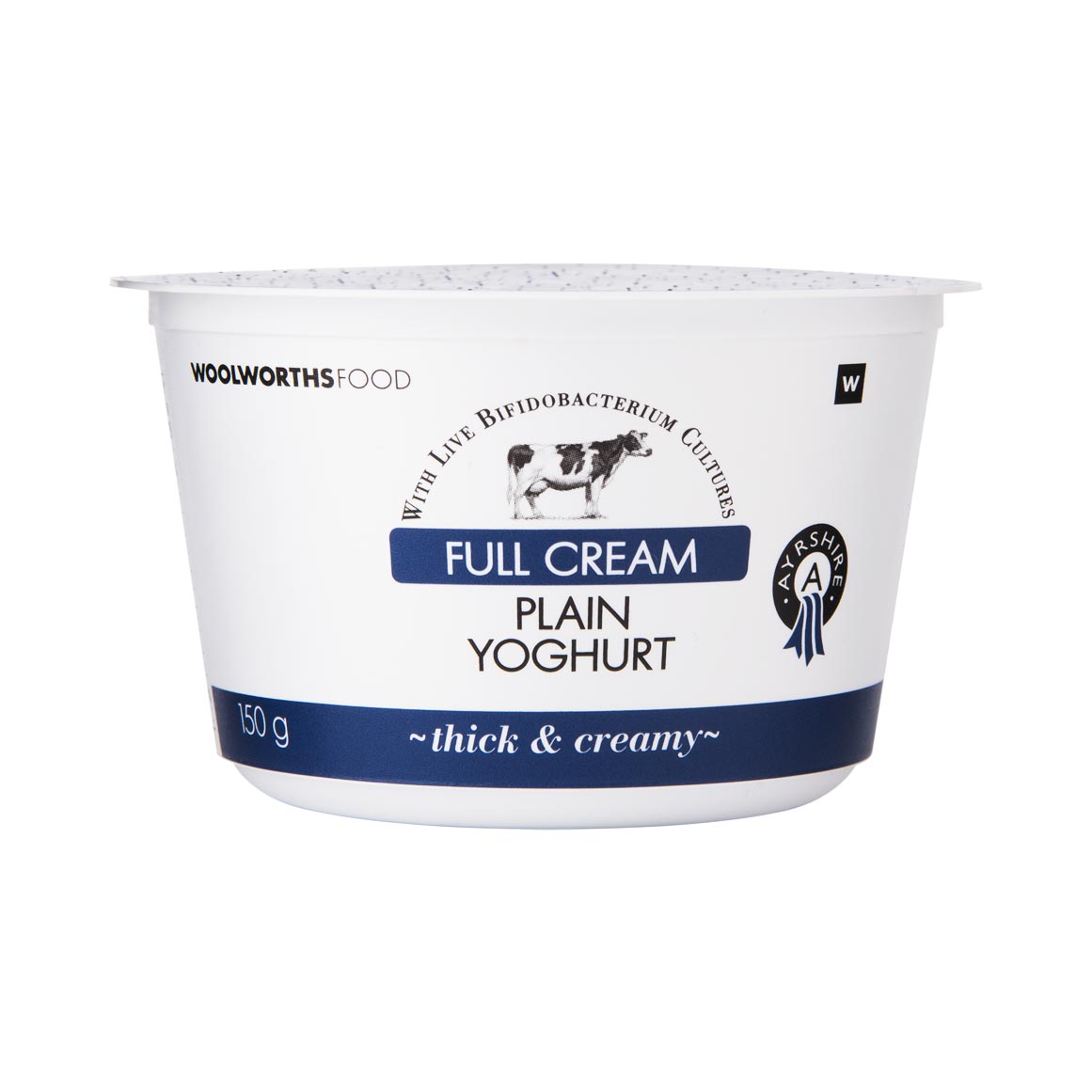 Full Cream Ayrshire Plain Yoghurt 150g Woolworths co za full-cream-ayrshire-plain-yoghurt-150g-woolworths-co-za