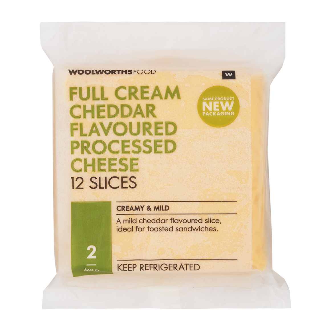Full Cream Cheddar Flavoured Cheese 12 Slices