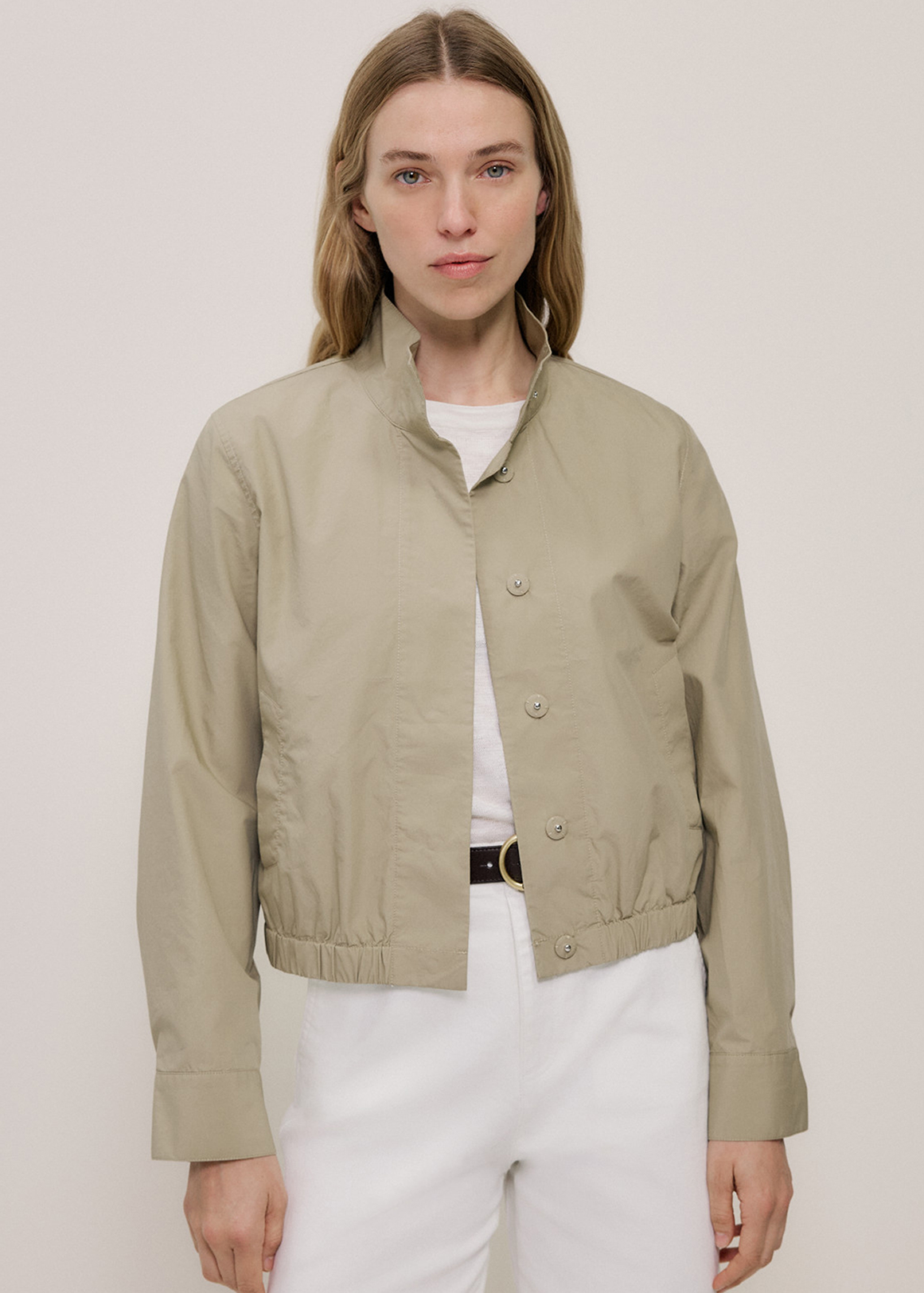 Funnel Neck Bomber Jacket