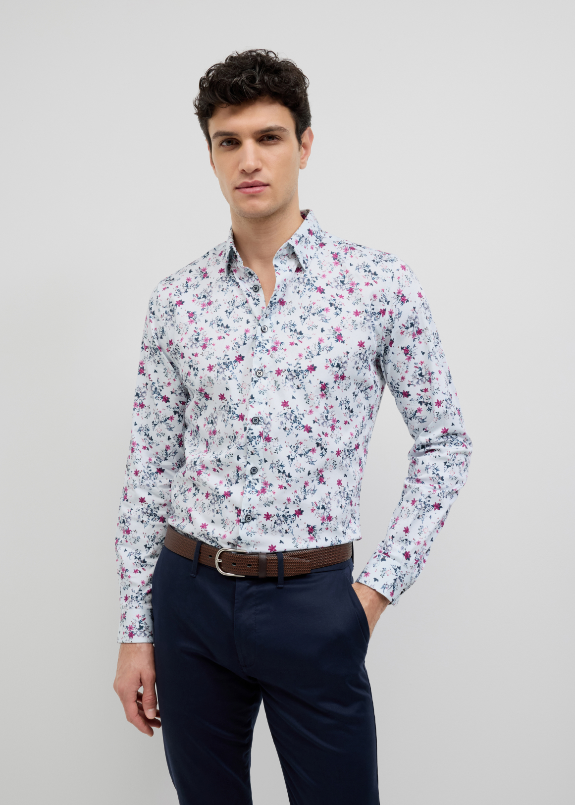 Fusion Floral Long Sleeve Shirt