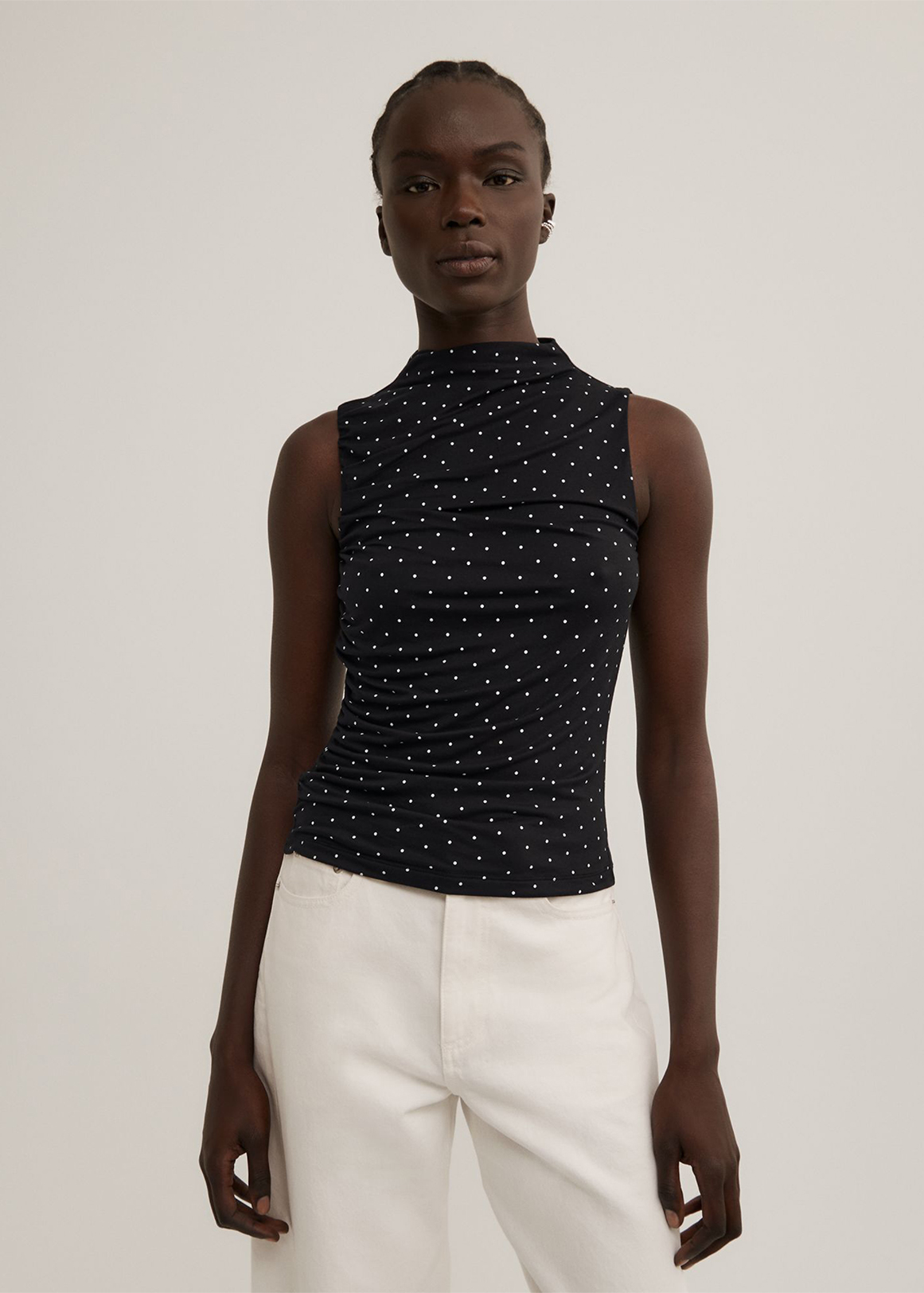 Gathered Jersey Top