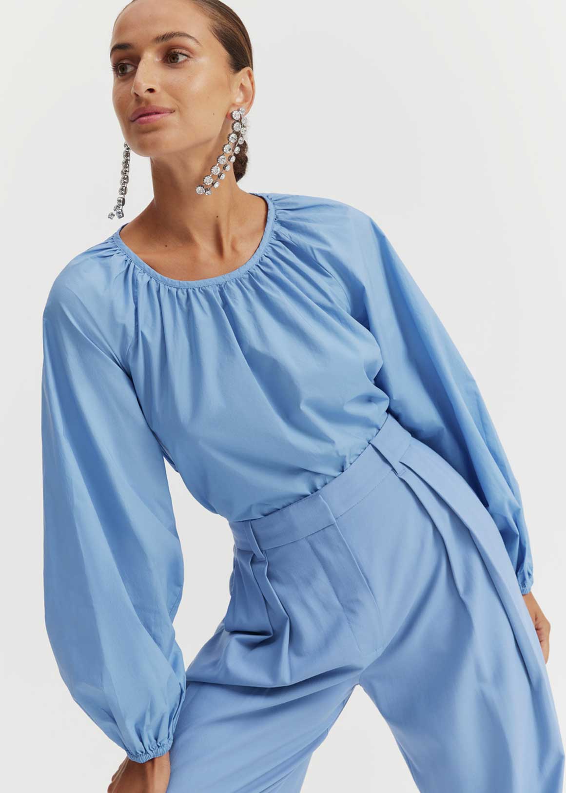 Gathered Neck Blouse | Woolworths.co.za