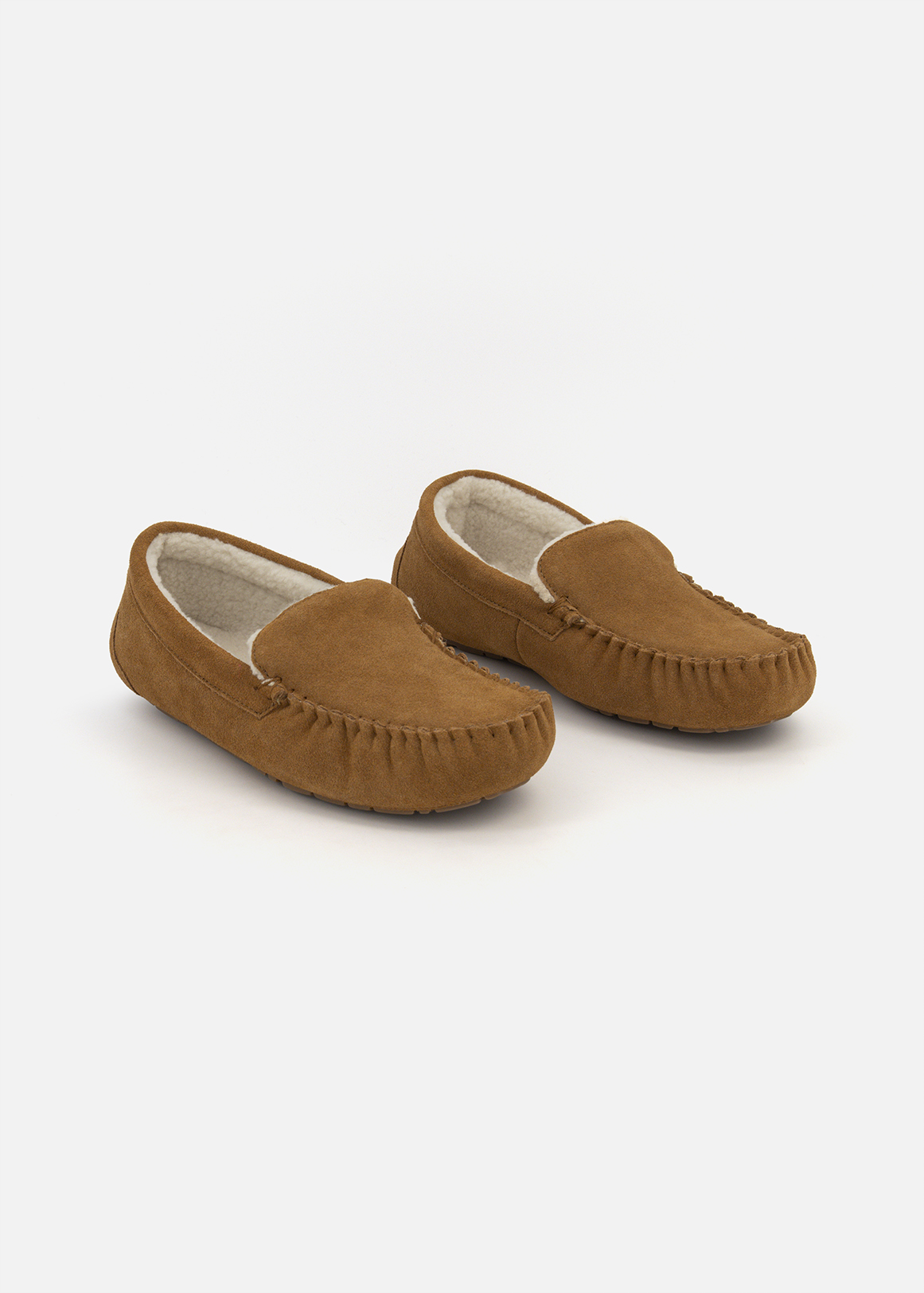Genuine Suede Moccasin Slippers