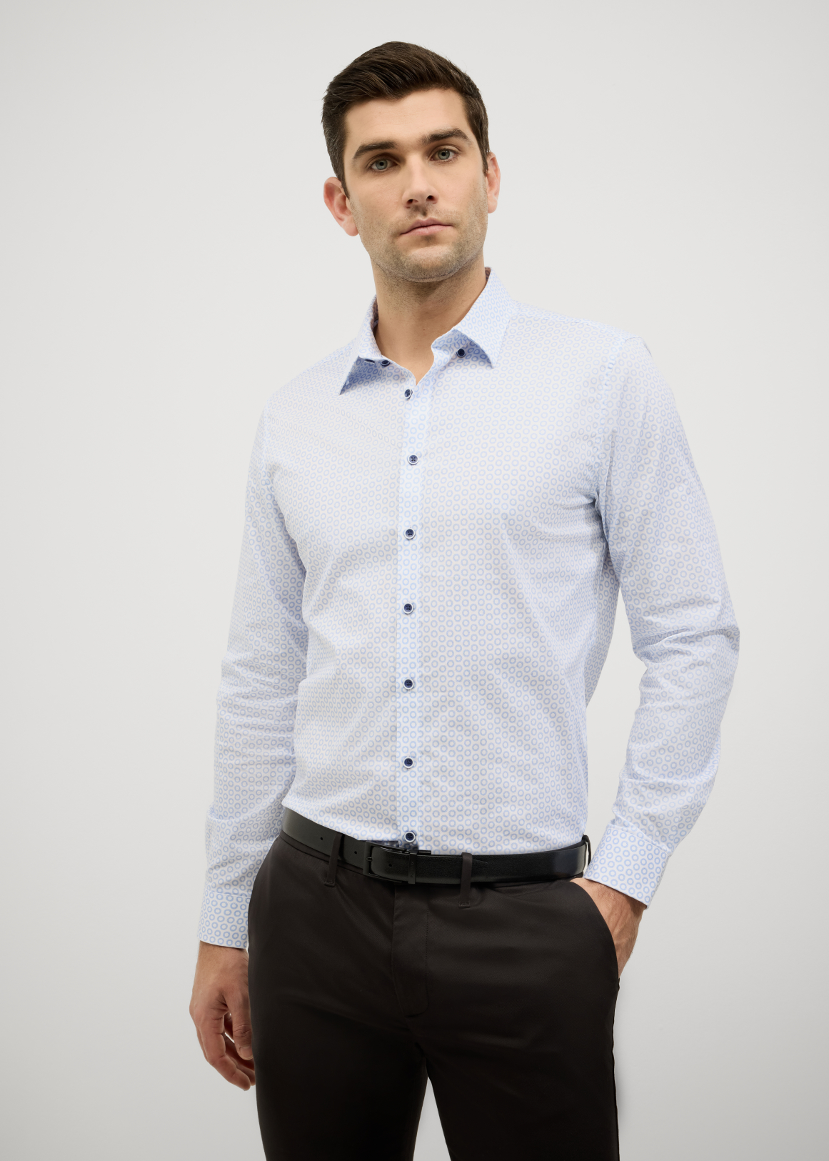 Geo print Long Sleeve Shirt