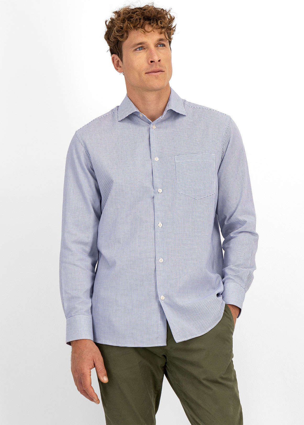 Geometric Cotton Shirt | Woolworths.co.za