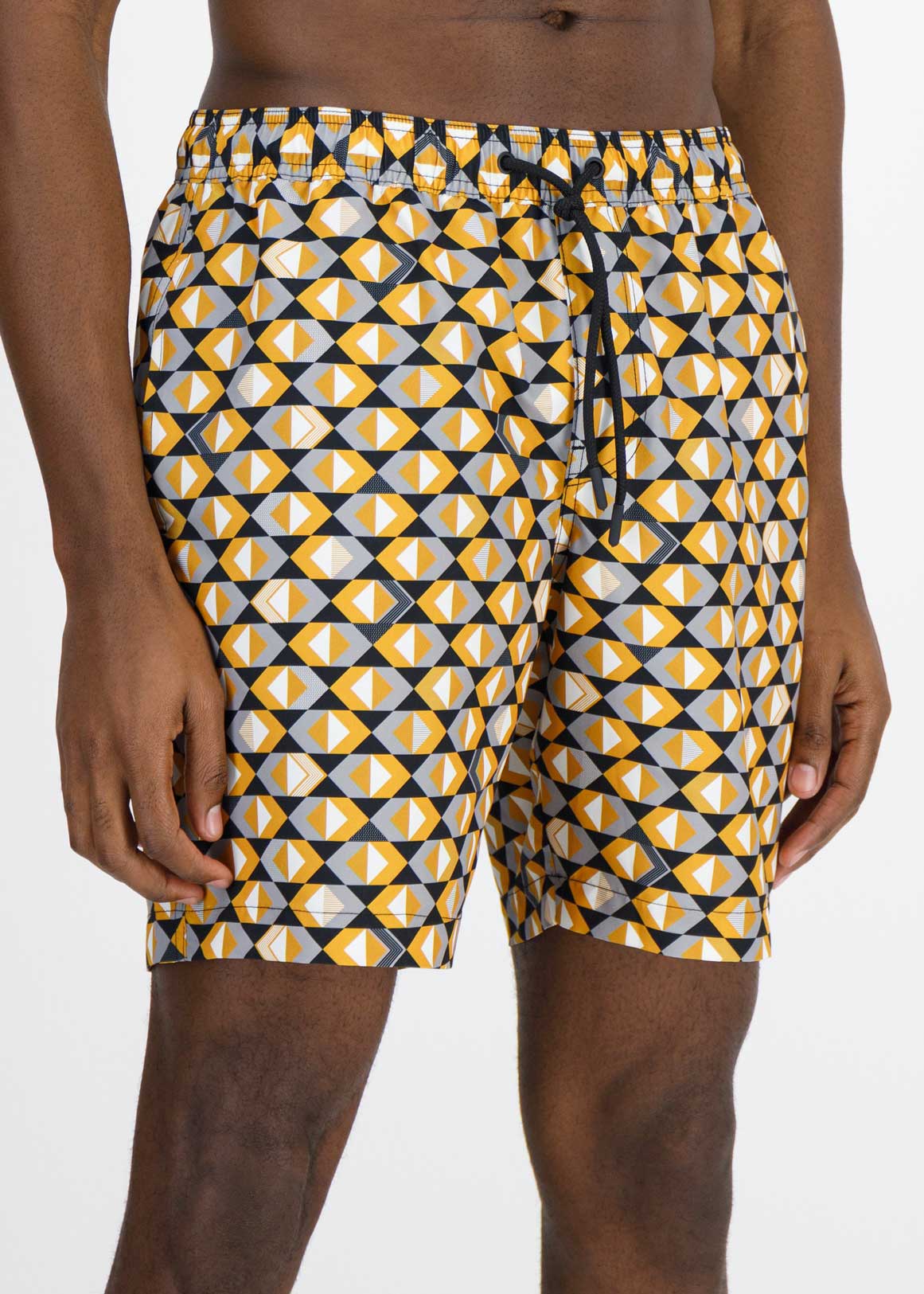 Geometric Print Slim Fit Longer Length Swim Shorts | Woolworths.co.za