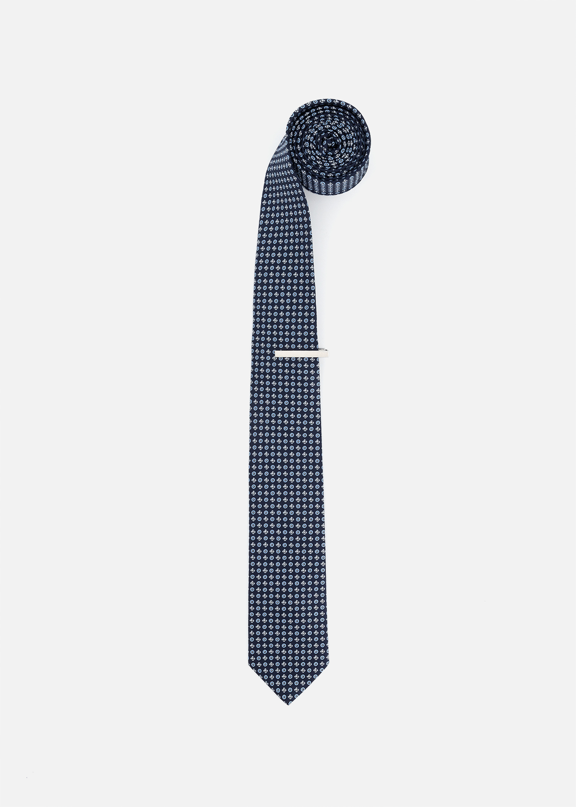 Geometric Slim Tie & Tie Bar Set | Woolworths.co.za