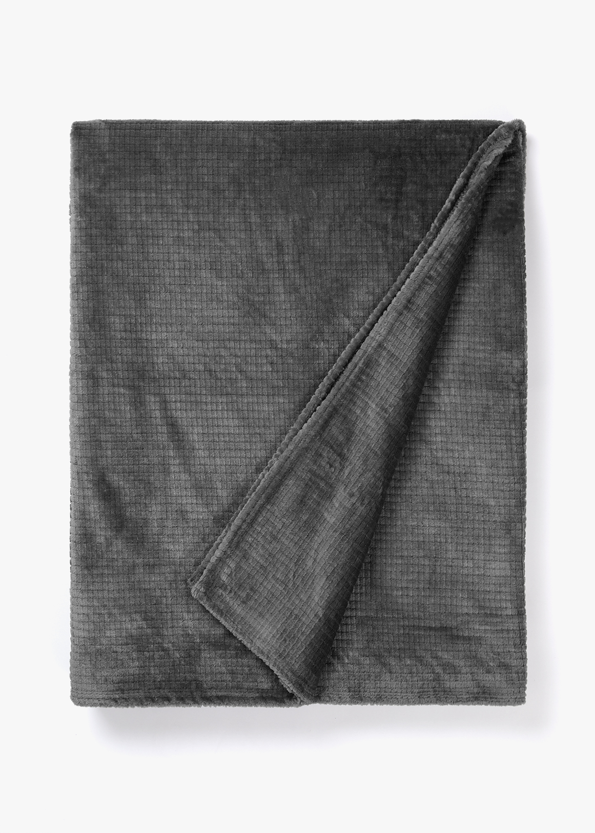Geometric Textured Fleece Throw 220x200cm