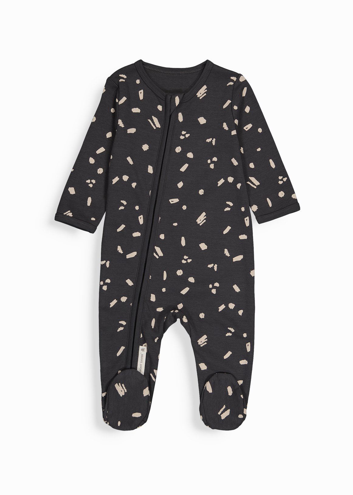 Geomteric Print Organic Cotton Zip Sleepsuit