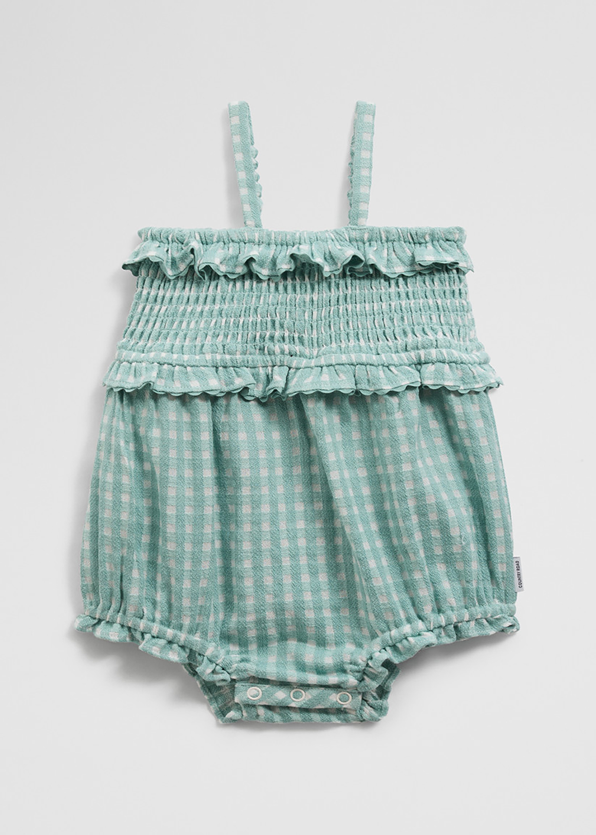 Gingham Frill Romper