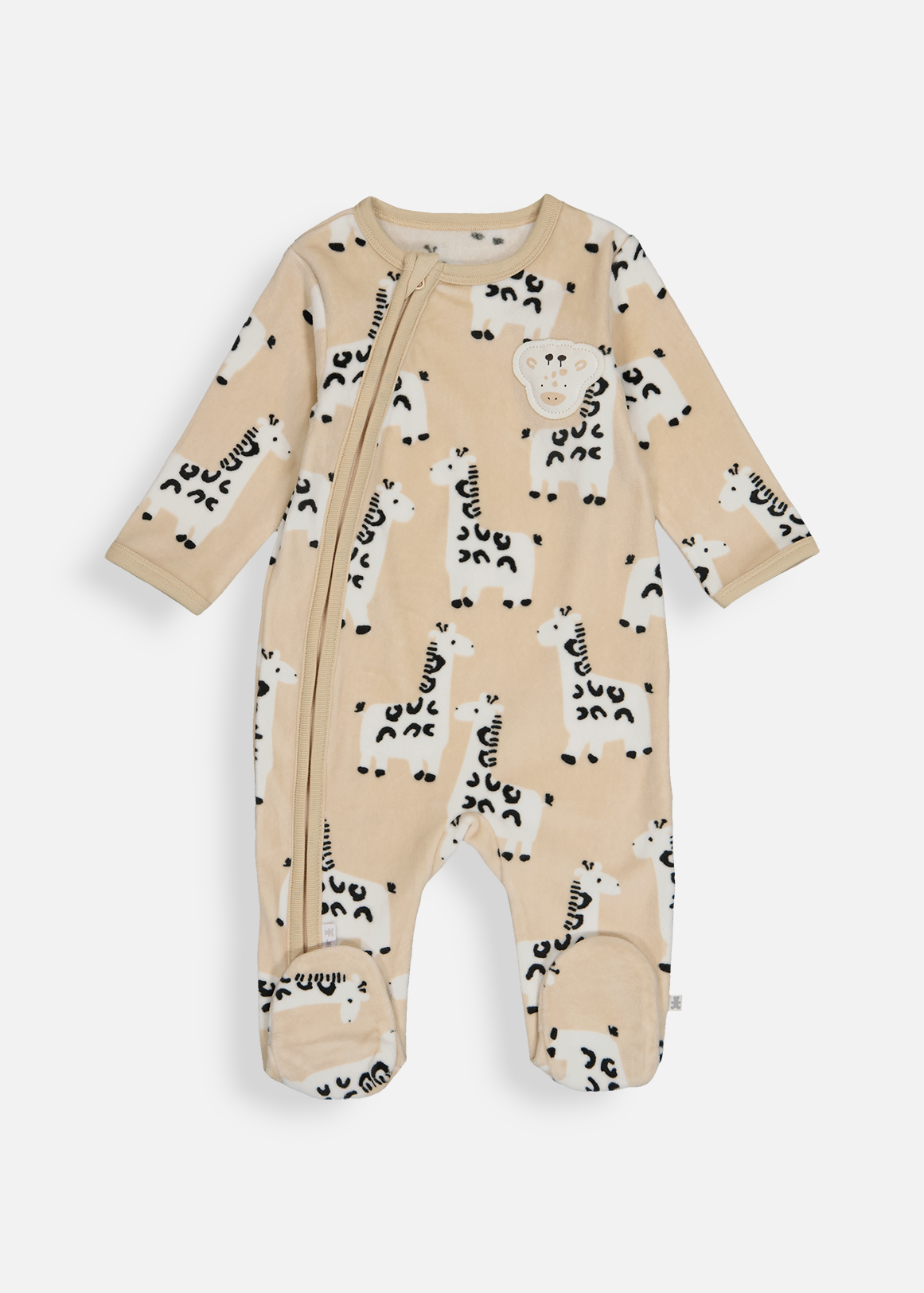 Giraffe Island Fleece Zip Sleepsuit