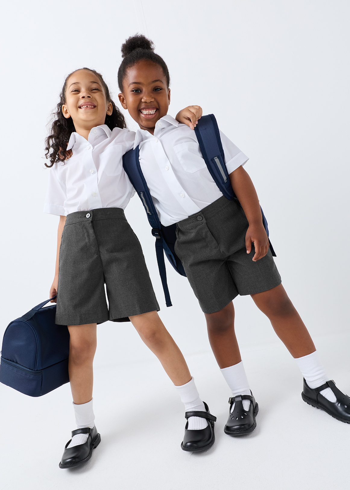 Girls School Shorts 2 Pack