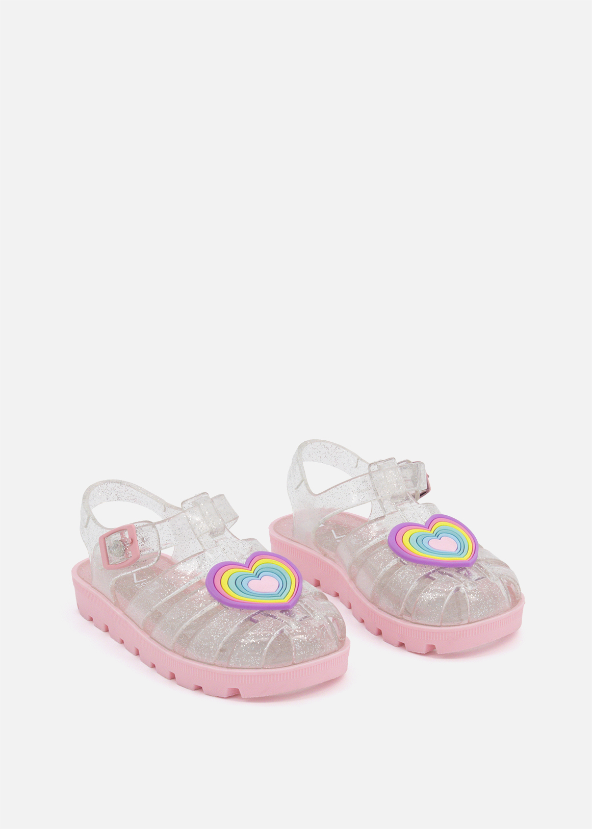 Glitter Heart Jelly Sandals (Size 4-13) Younger Girl | Woolworths.co.za