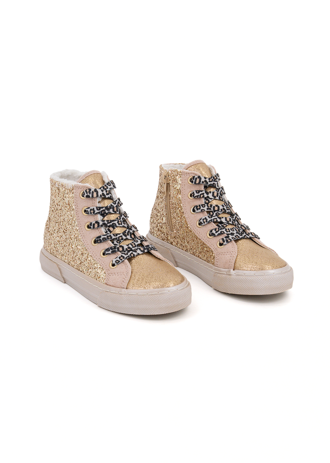 Glitter Hi-Top Sneakers (Size 4-13) Younger Girl