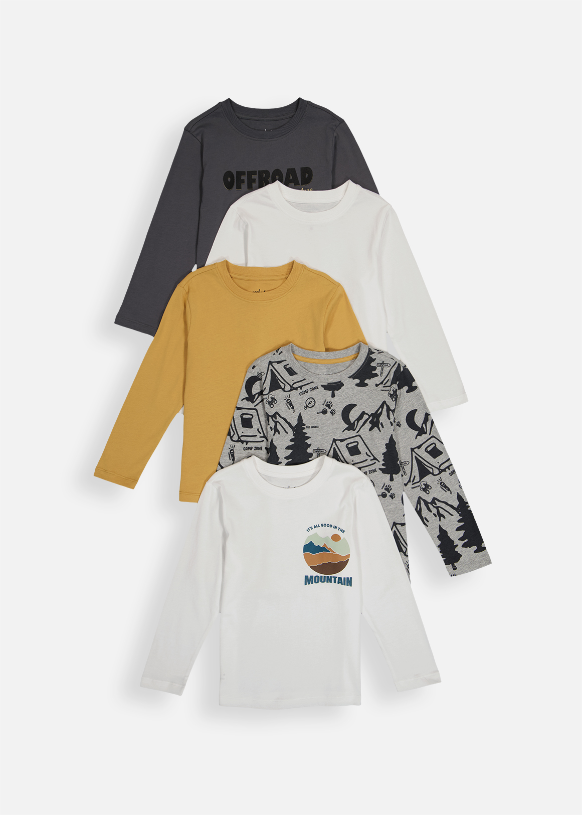 Graphic Cotton T-shirts 5 Pack
