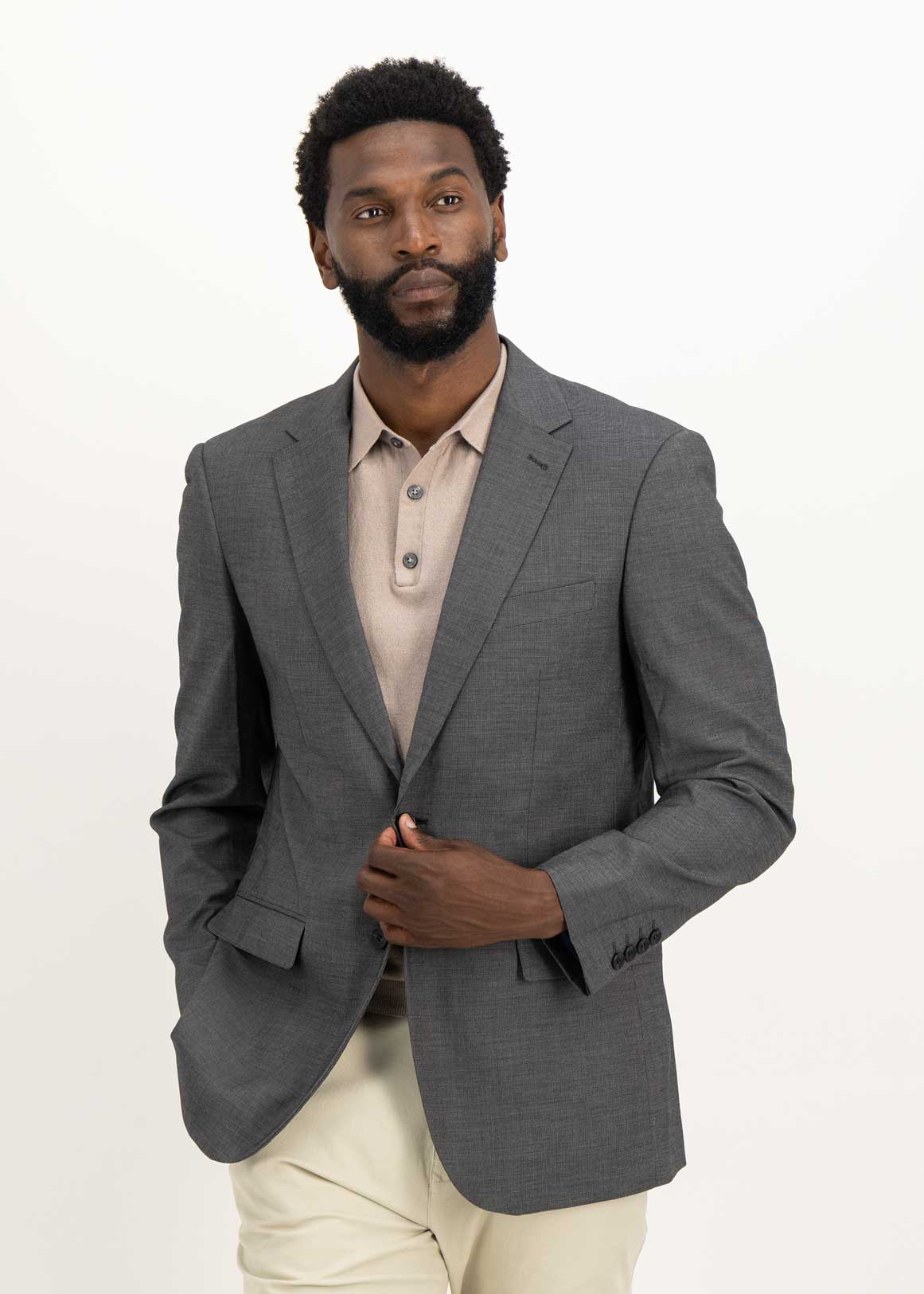 Grey Stretch Viscose Blend Suit Jacket | Woolworths.co.za