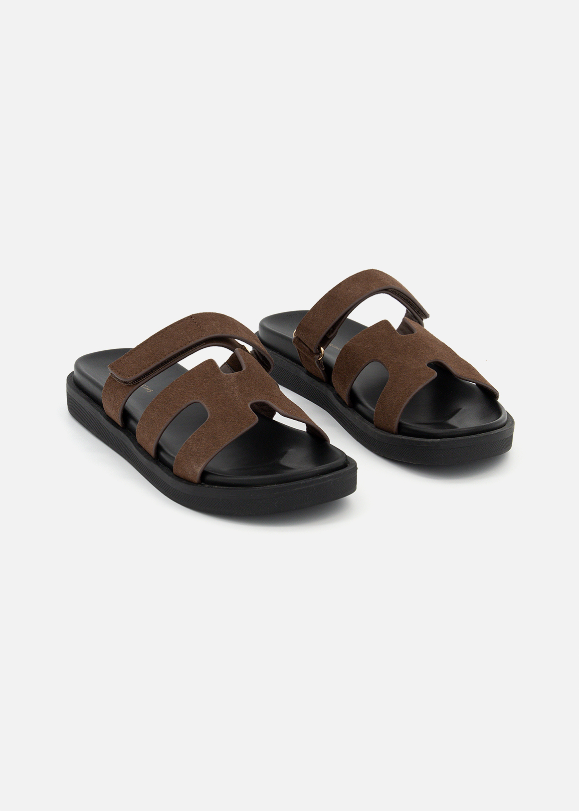 H-Bar Strap Recycled Suede Mules