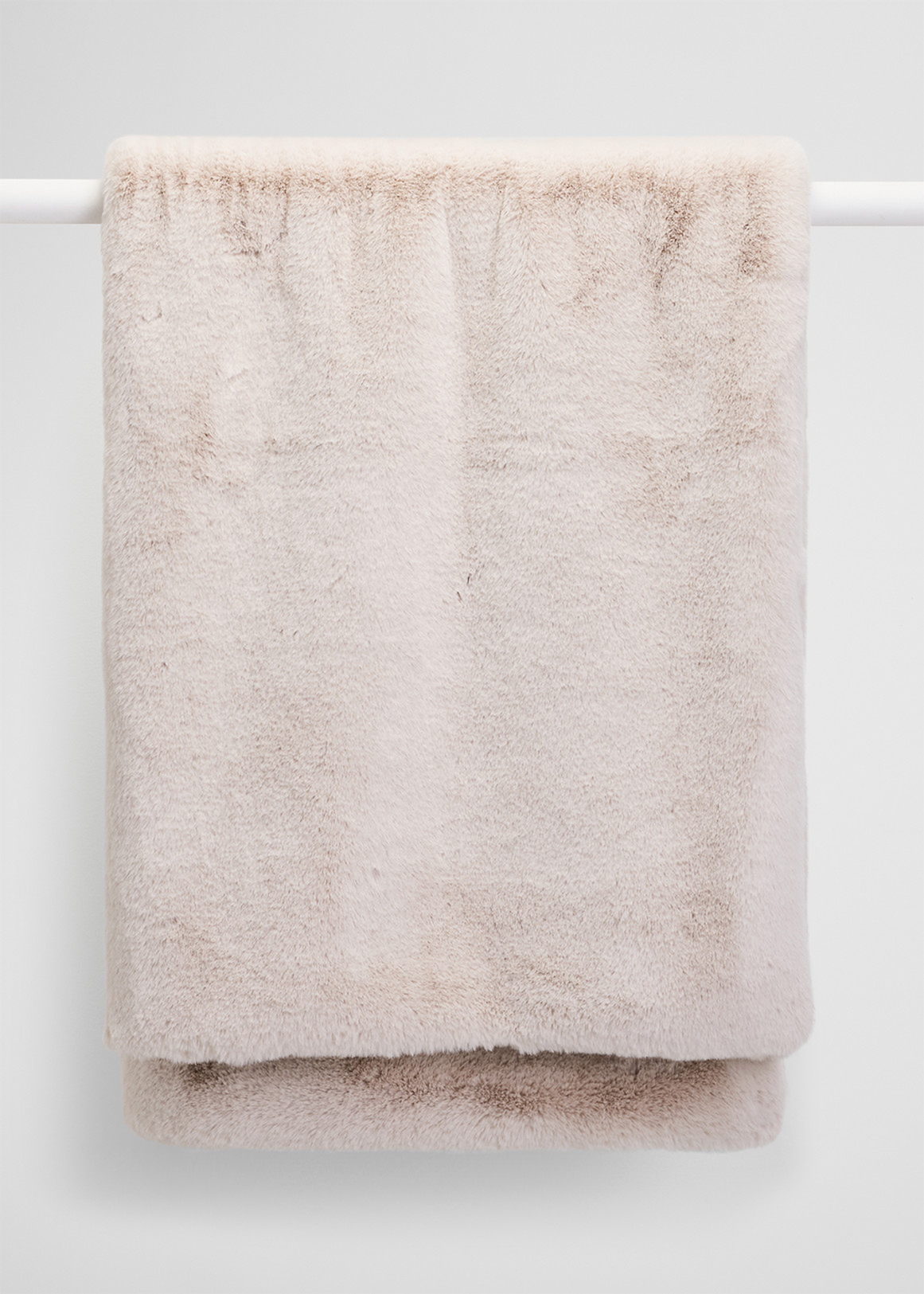 Hailey Recycled Polyester Blend Fur Throw