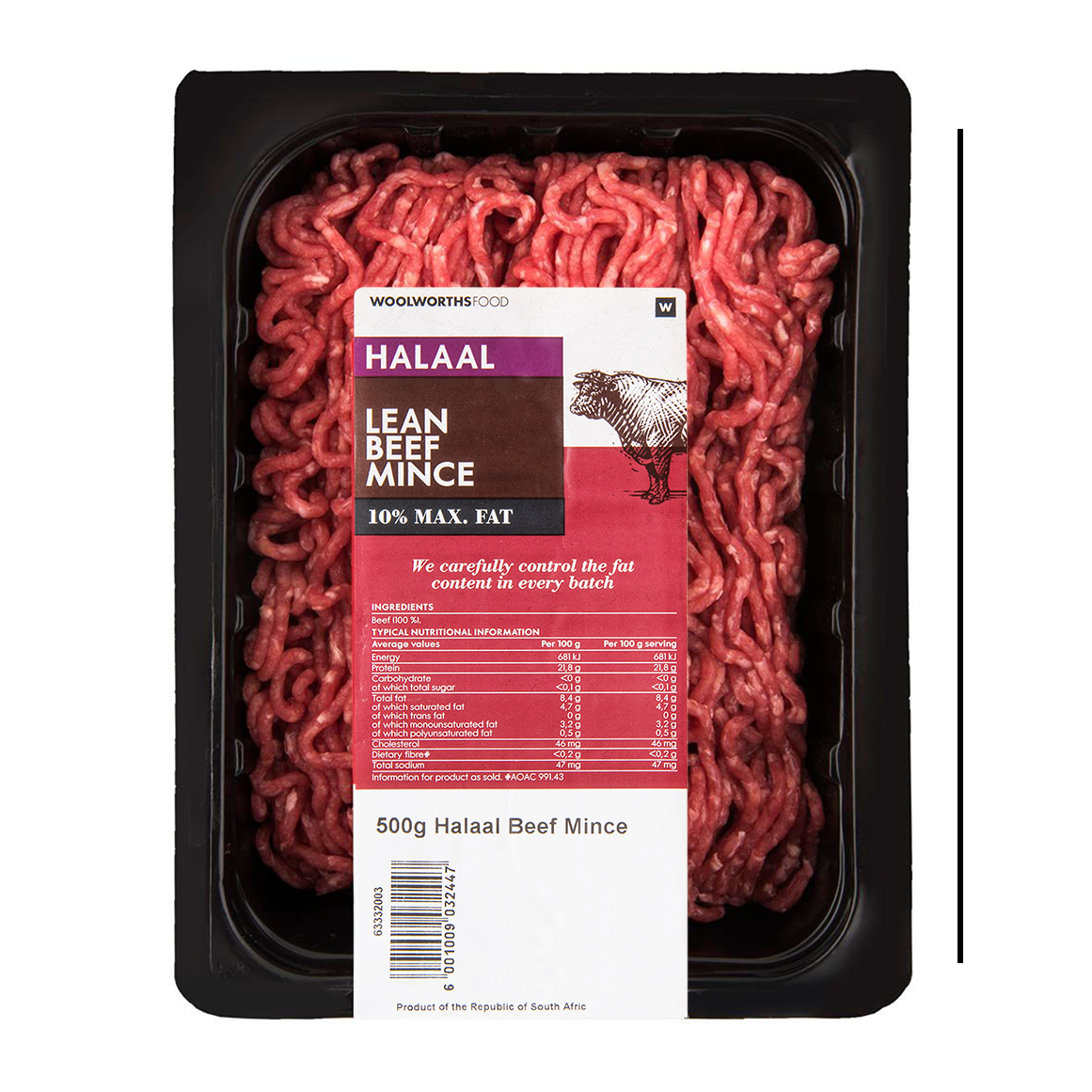 Halaal Lean Beef Mince 500 g