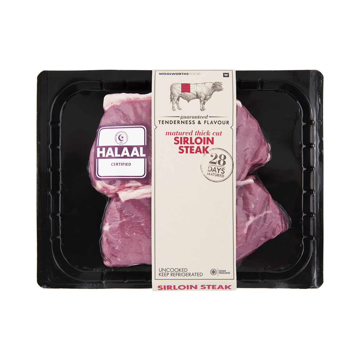 Halaal Matured Thick-Cut Beef Sirloin Steak Avg 600 g