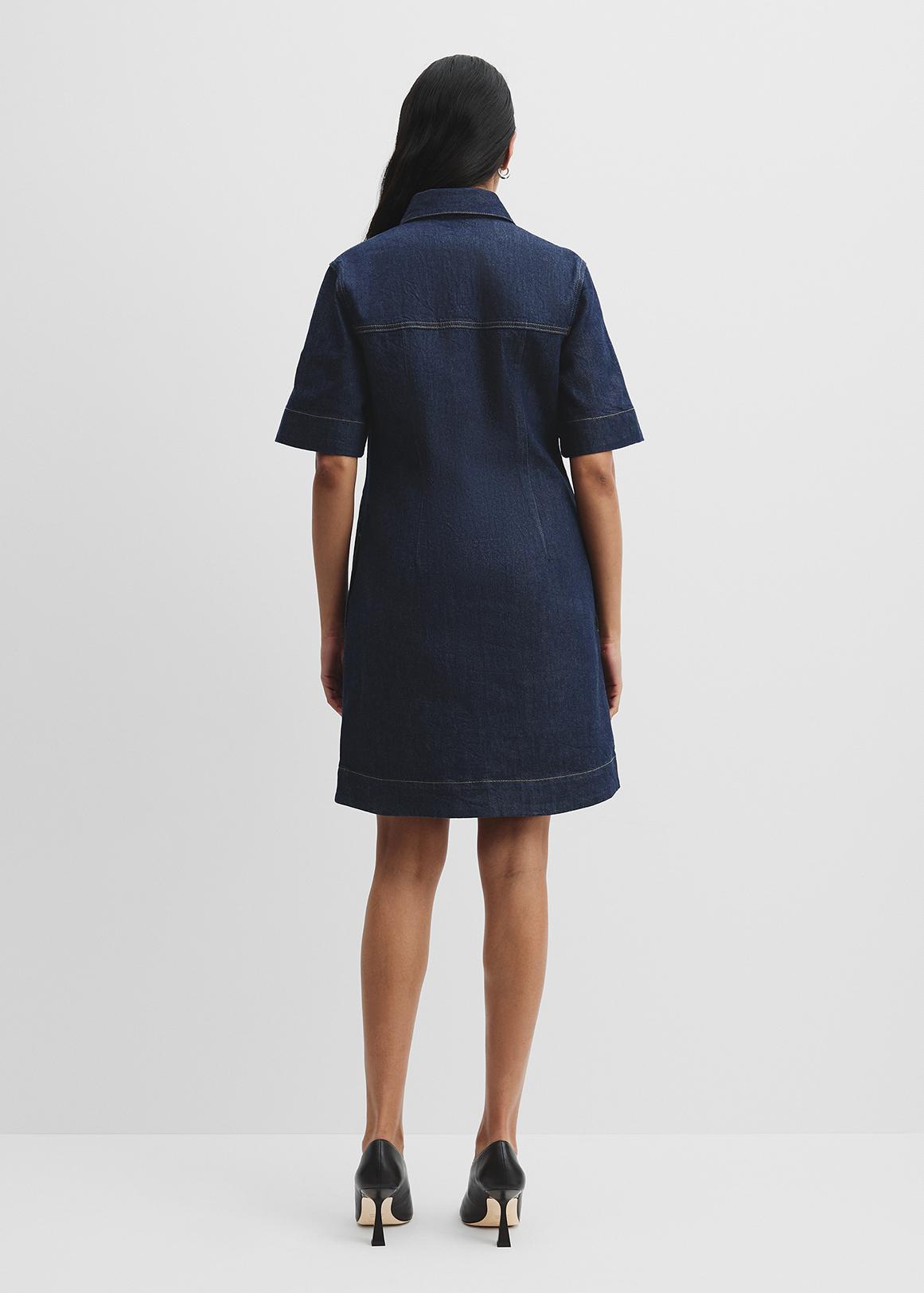 woolworths denim dress Half Placket Denim Dress
