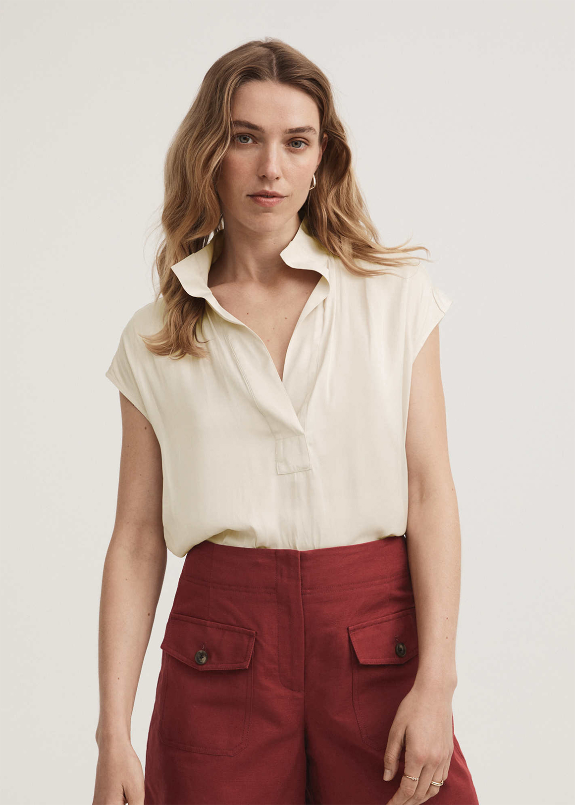 Half Placket Short Sleeve Blouse Woolworths co za half-placket-short-sleeve-blouse-woolworths-co-za