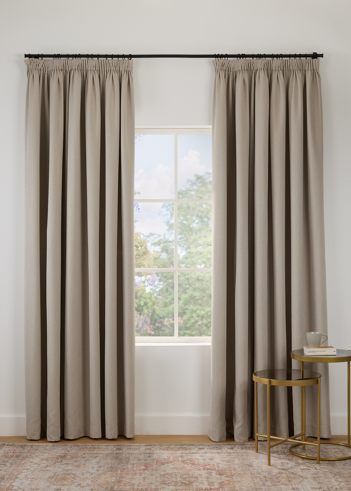 Harrison Longer Length Block Out Taped Curtain 260cm (W) x 250cm (L)