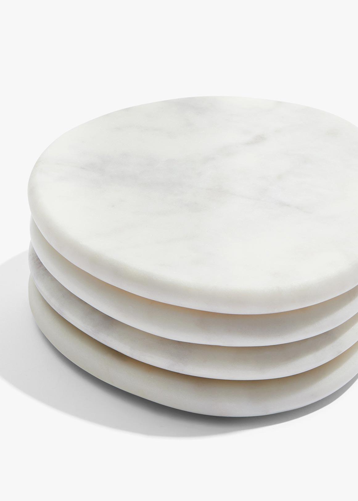 Small Plain White Coasters  Tissue Drink Coasters with Wax Backing